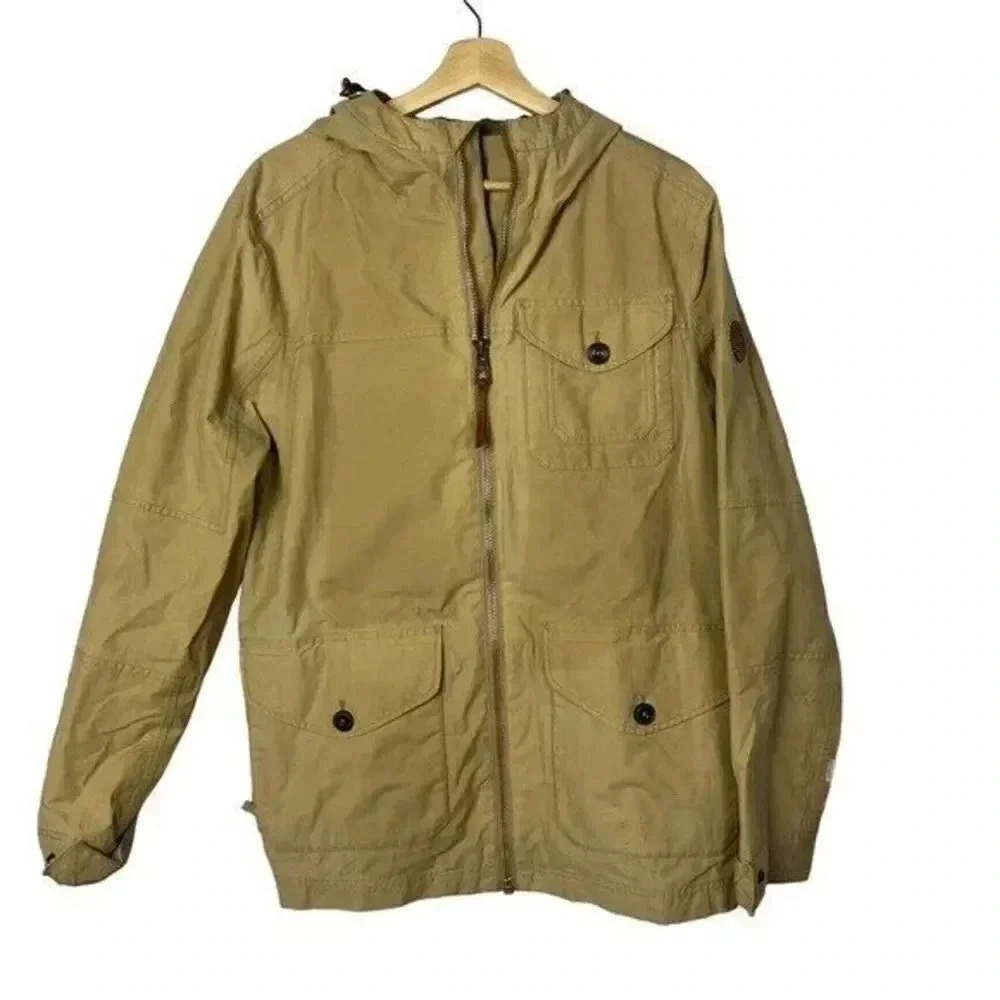 Timberland Khaki Brown Full Zip Utility Jacket L